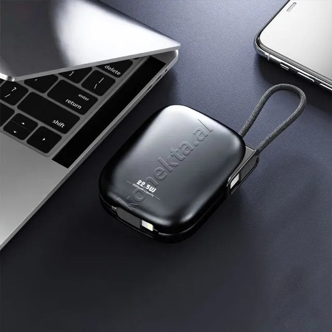 Bateri E Jashtme Me Fishe Type-C Dhe Lightning 10'000mAh Moxom