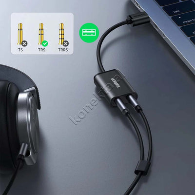 Adaptor Audio USB-A 2.0 ne 3.5mm Ugreen