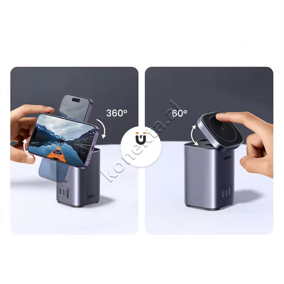 Mbajtese Magnetike Dhe Karikues Wireless 2 Ne 1 Ugreen