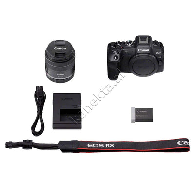 Kamera Digjitale Profesionale Canon R8 Me Lente 24-50mm