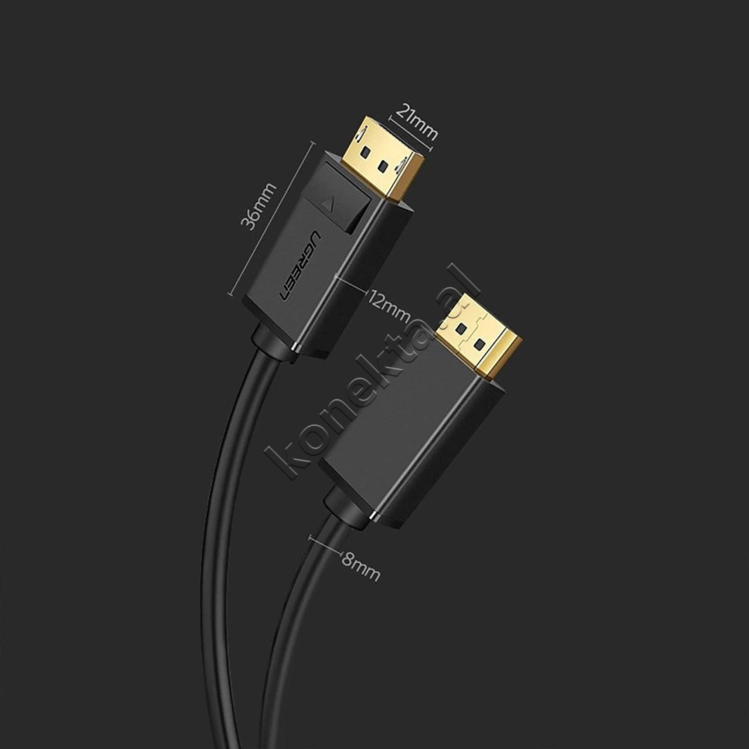 Kabell DisplayPort (M) Ne DisplayPort (M) 1.2 4K Ugreen 2m
