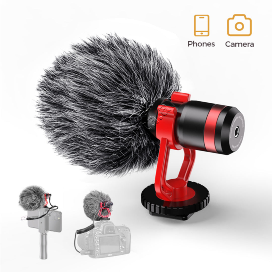 Mikrofon Shotgun Apexel Per Kamera, Smartphone dhe Regjistrues Audio