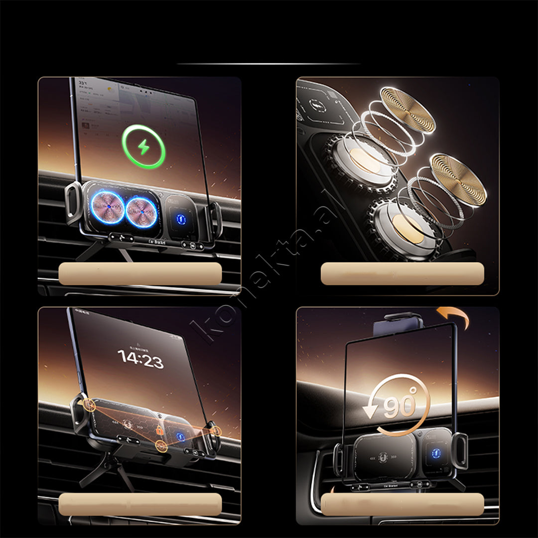 Karikues Wireless Dhe Mbajtese Celulari Per Makine XO