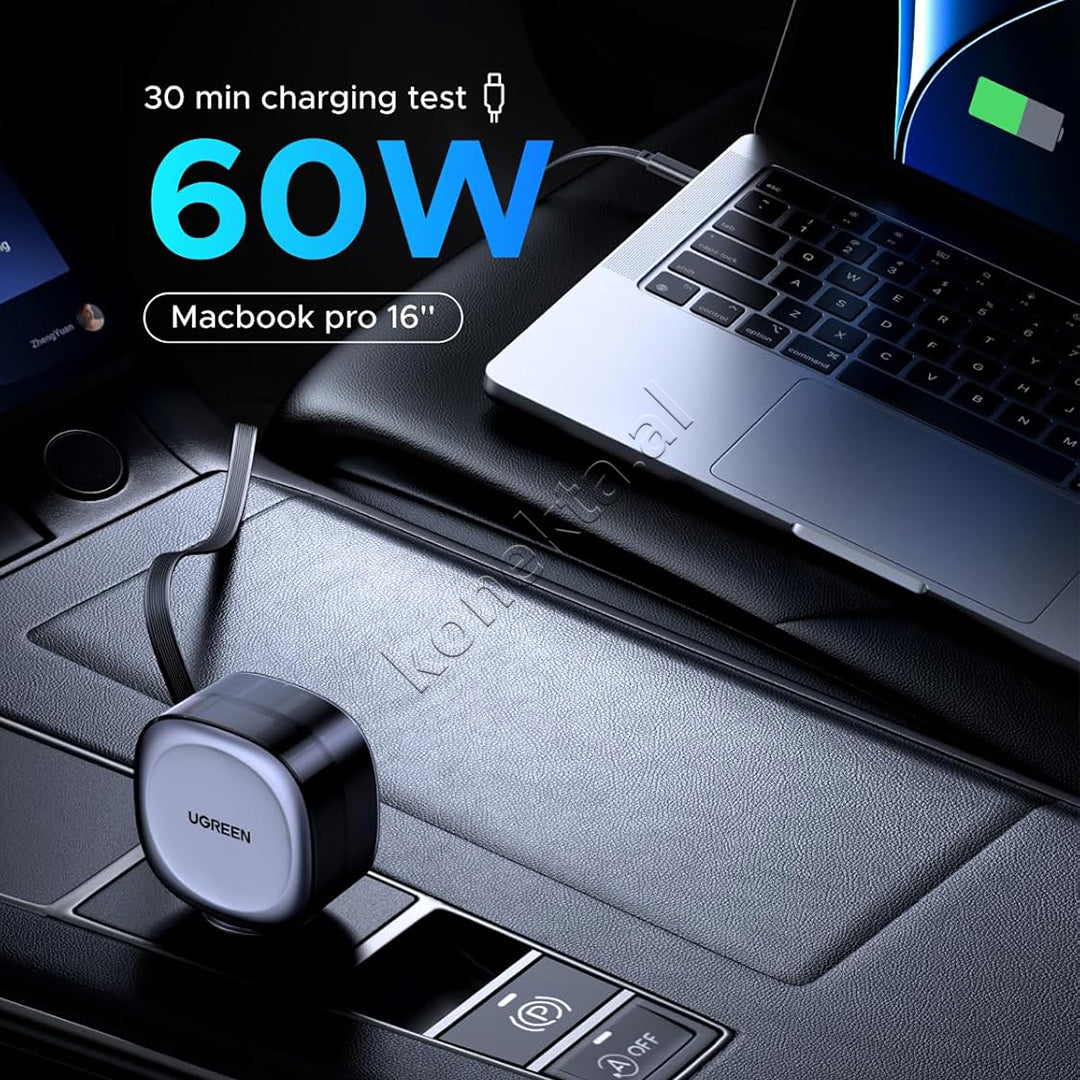 Adaptor Karikimi 75W Per Makine Me Fishe USB-C Te Integruar Ugreen