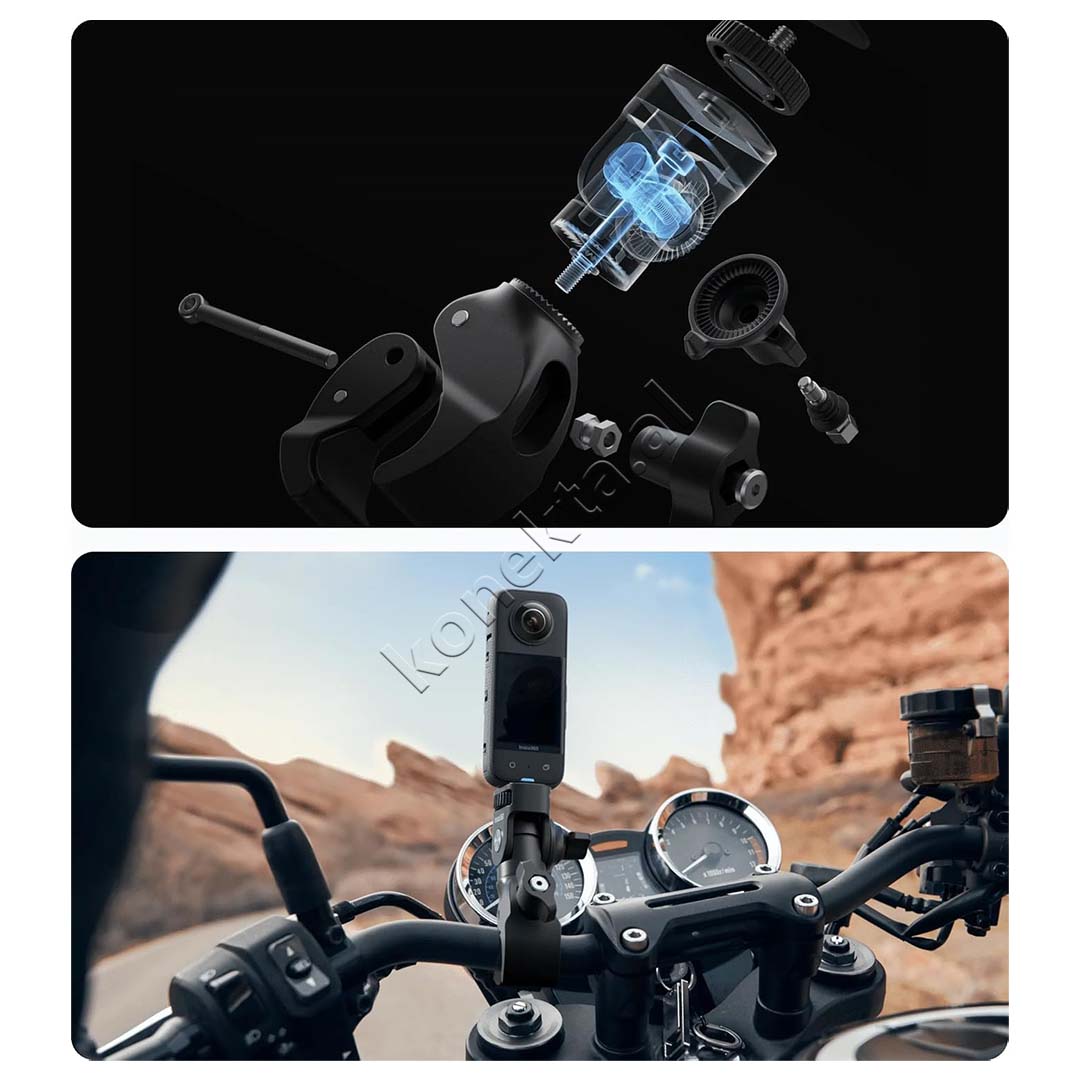 Set Per Montimin E Kameres Ne Motorr Dhe Biciklete Insta360 Motorcycle Bundle