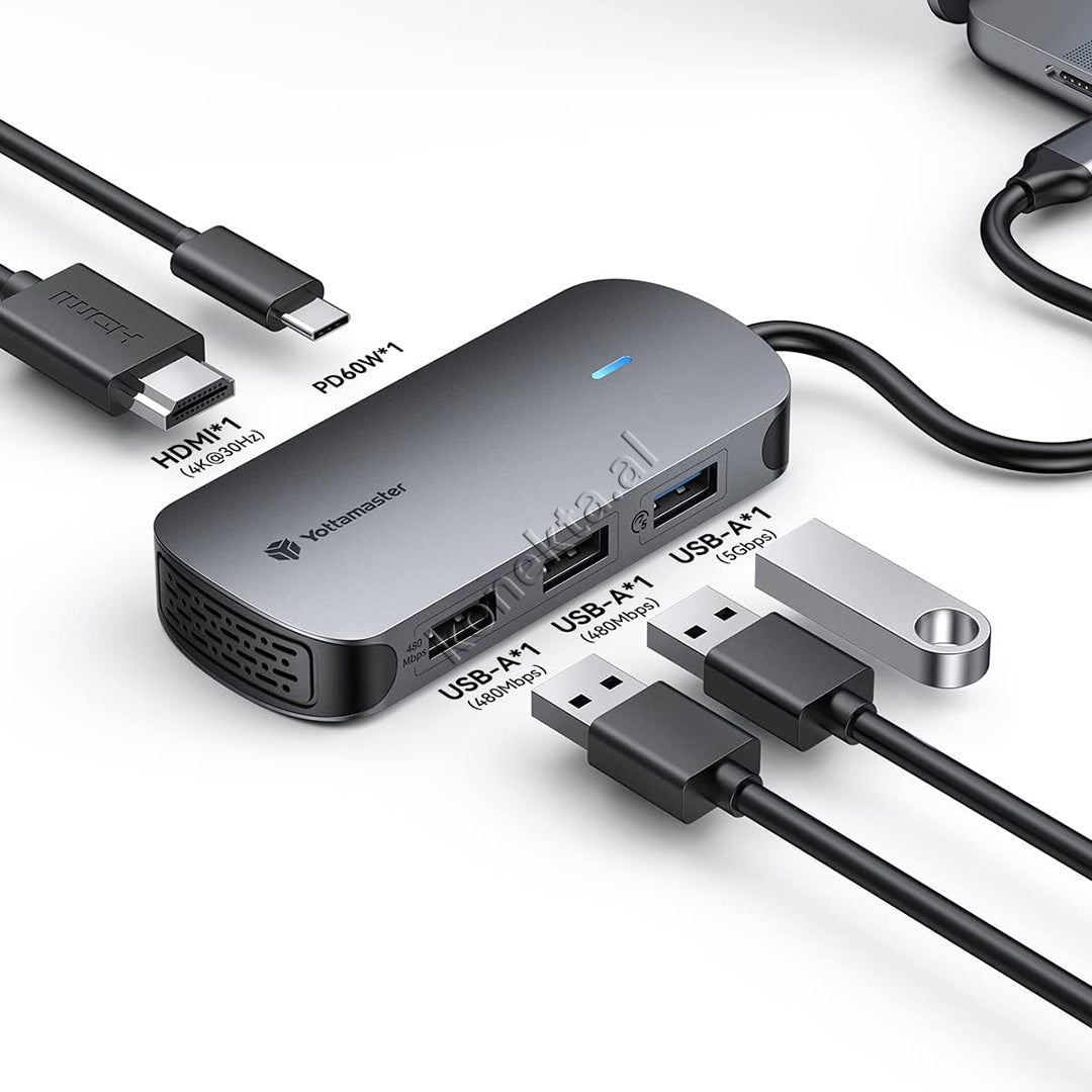 Adaptor HUB YottaMaster Me Shume Porta 5 ne 1
