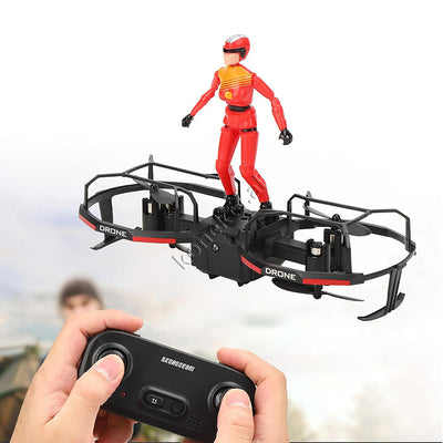 Dron si Hoverboard dhe si Parashutë për Argëtimin e Fëmijëve