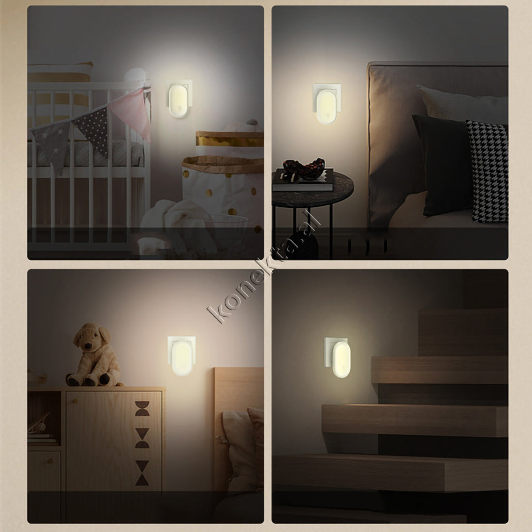 Drite Nate Led Qetesuese Inteligjente Me Ndricim 360° Dhe Sensor Optik