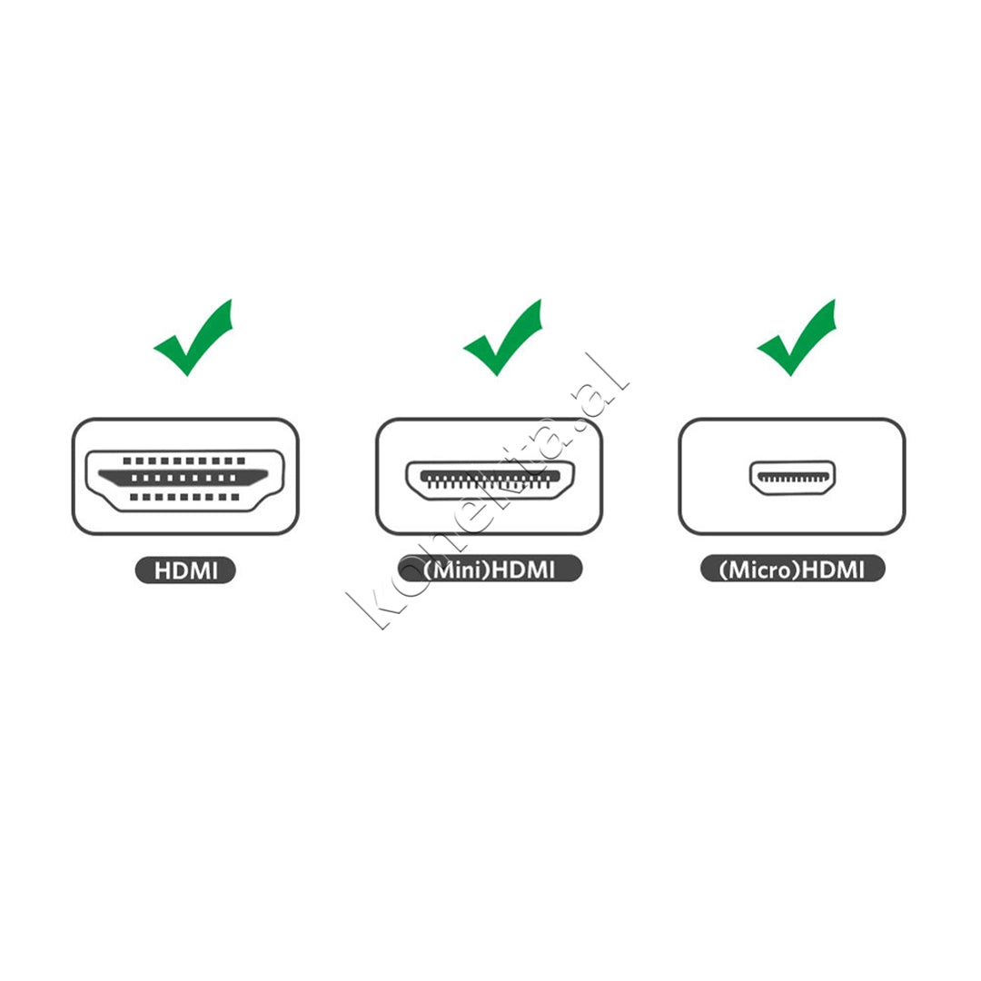 Adaptor 3 Ne 1 HDMI (F) Ne Micro HDMI + Mini HDMI (M) Ugreen