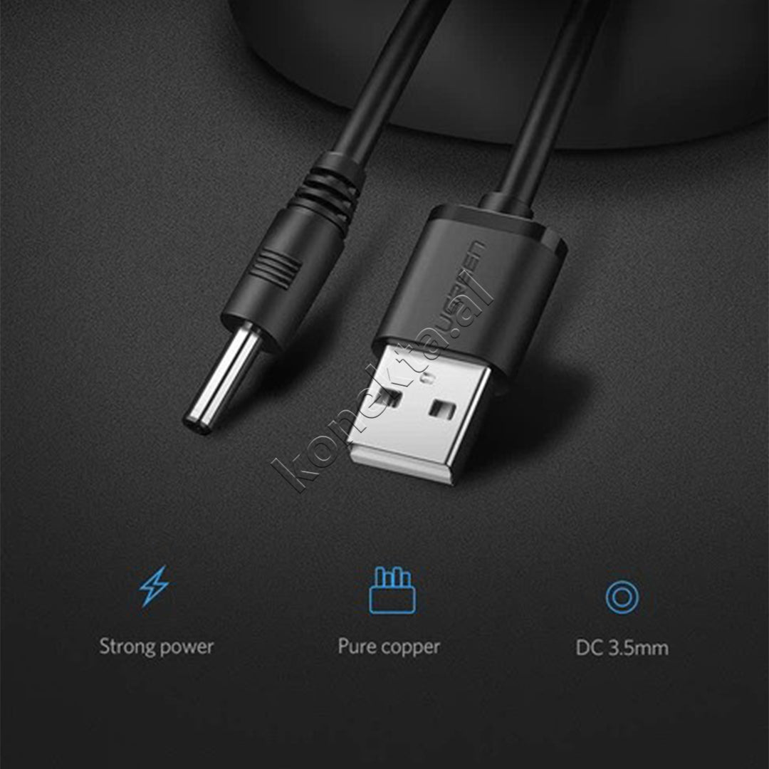 Kabell USB-A 2.0 Ne DC 3.5mm Ugreen 1m