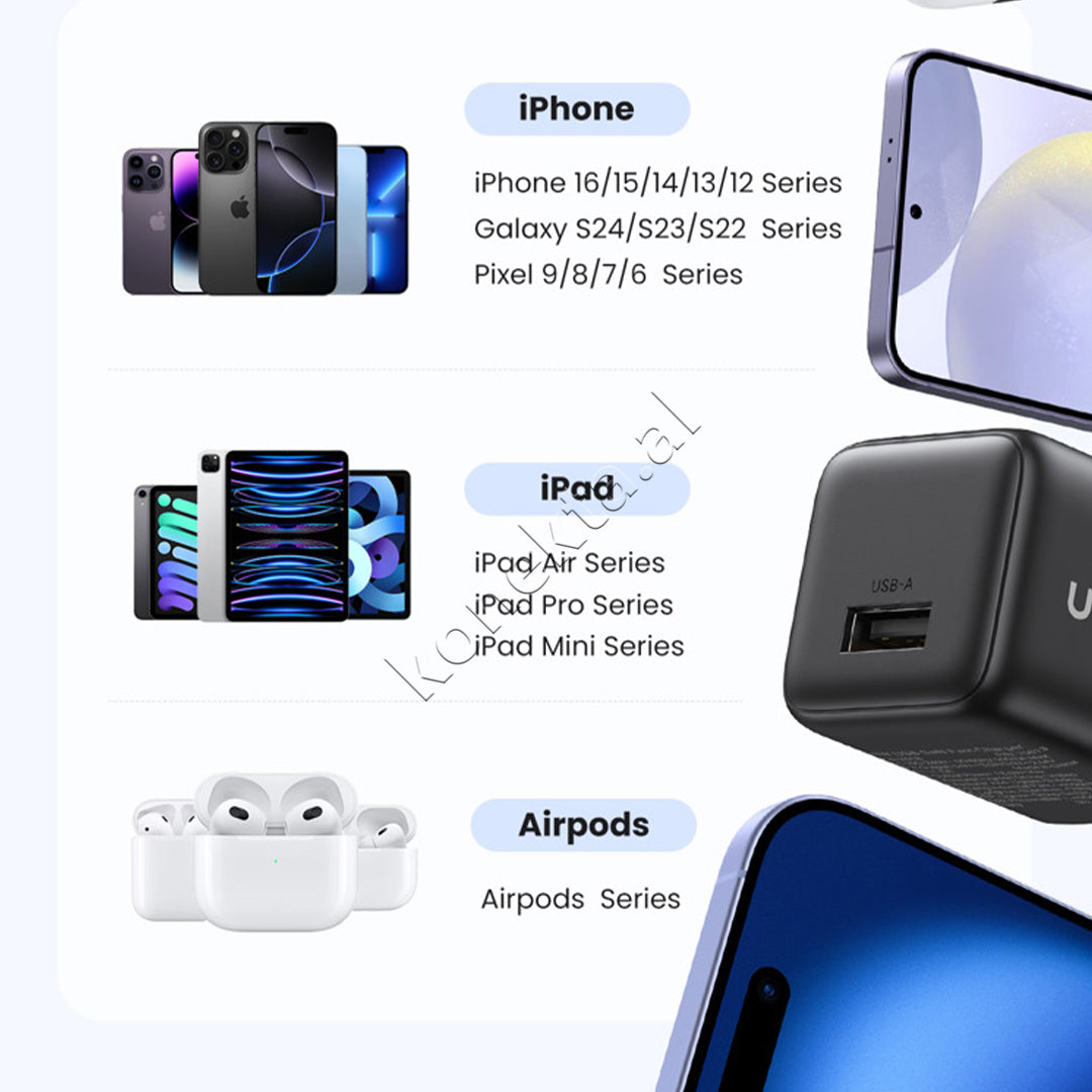 Adaptor Karikimi Celulari 18W Me Porte USB-A Ugreen