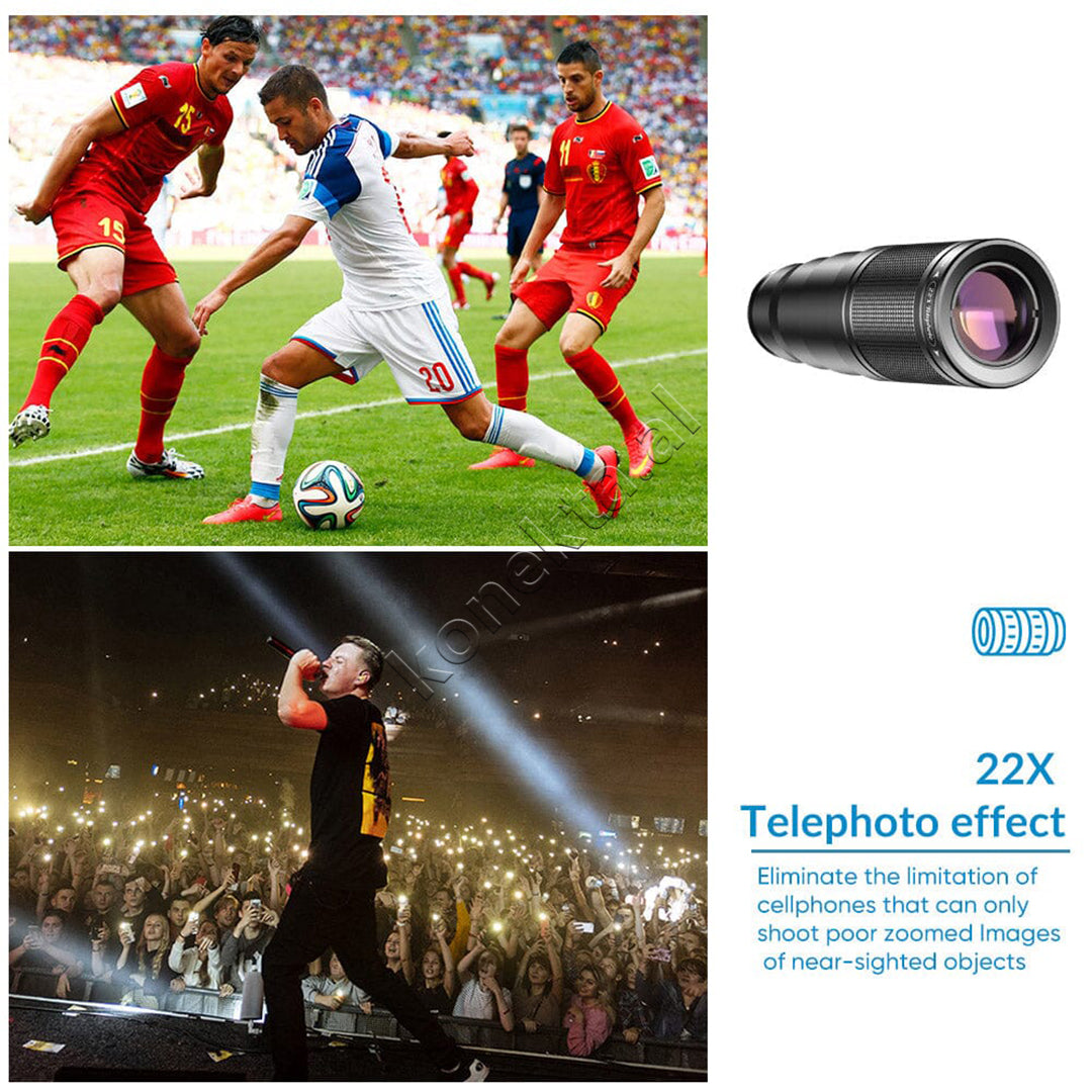 Set Lente Zmadhimi 22X 10 Ne 1 Per Smartphone Apexel