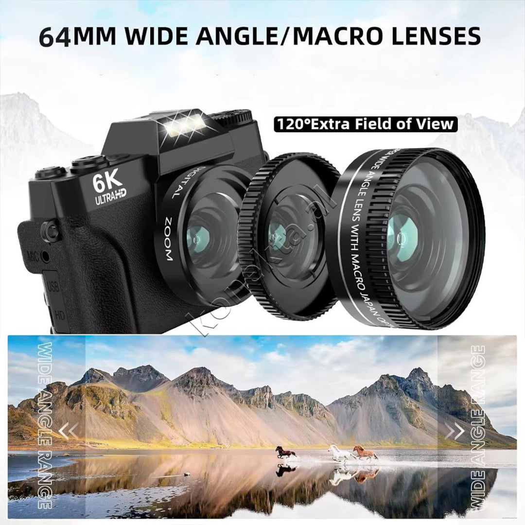 Kamera Digjitale 6K ULTRA HD 64MP