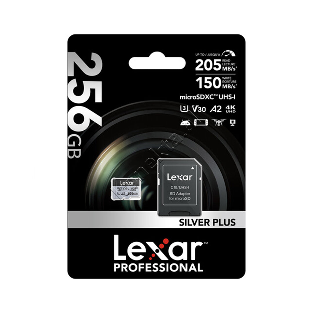 Karte Memorie MicroSDXC Me Adaptor Silver Plus 256GB Lexar