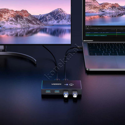 Switch Ugreen Me 4 Porta USB3.0 Per Dy Perdorues