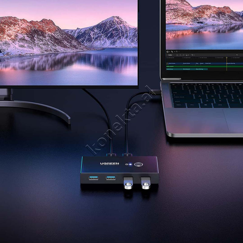 Switch Ugreen Me 4 Porta USB3.0 Per Dy Perdorues