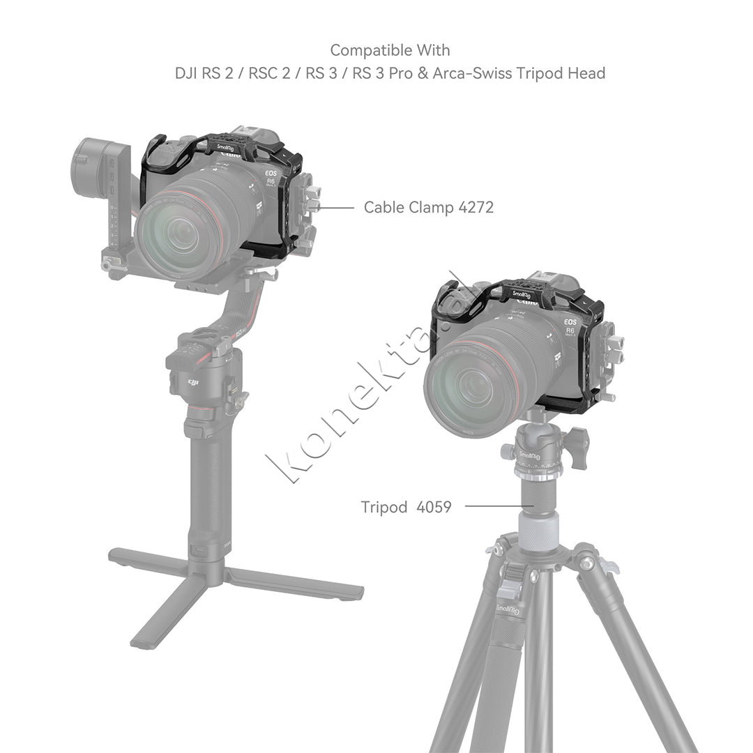 Aksesor “Black Mamba” Cage for Canon EOS R6 Mark II / R6 Mark III SmallRig 4161