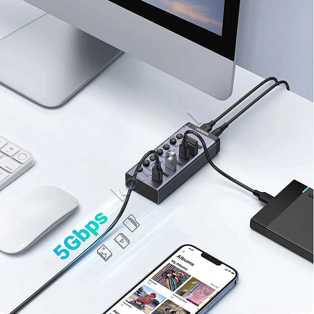 Stacion Karikimi 7 Ne 1 Me Porta USB-A UGreen