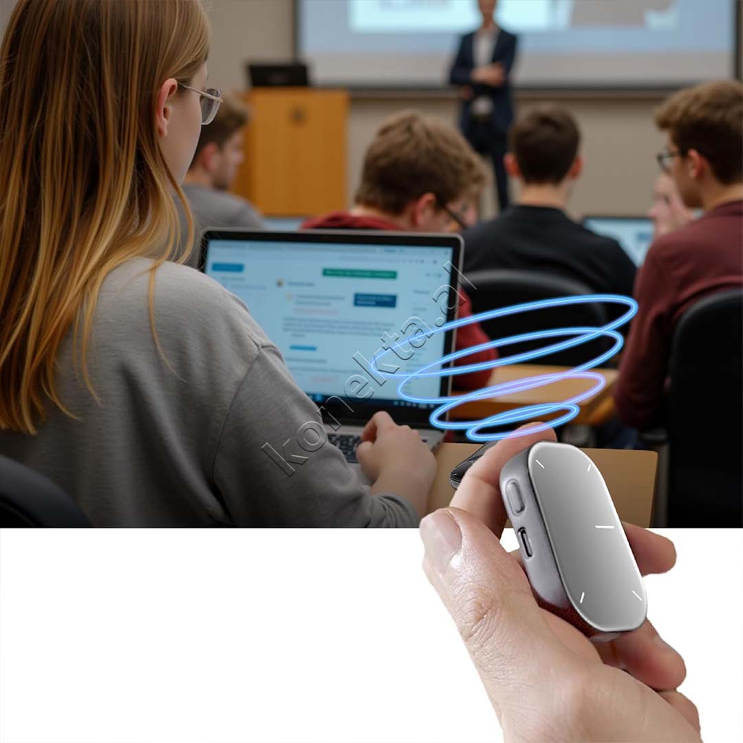 Maus Wireless Me Touchpad/ Mikrofon Dhe Lazer Per Prezantime