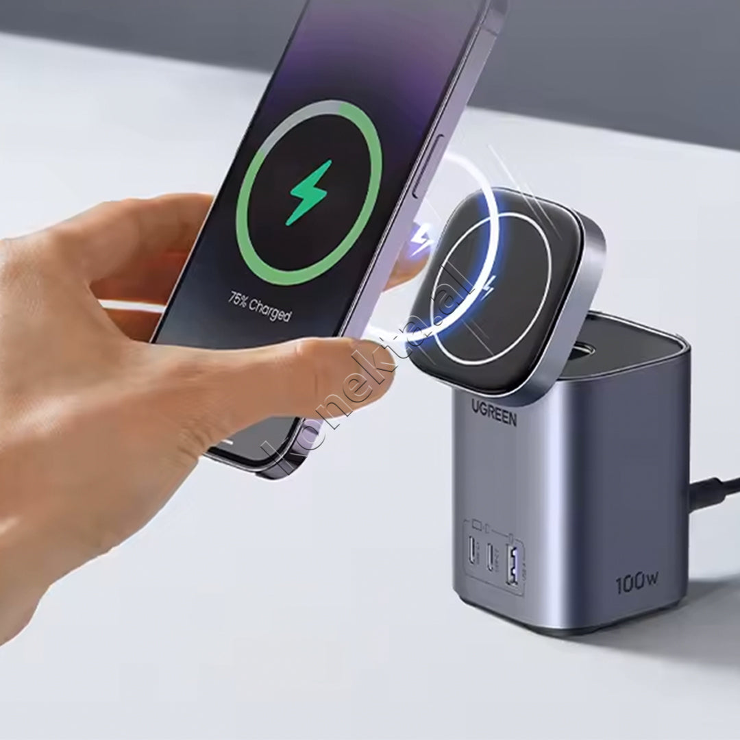 Mbajtese Magnetike Dhe Karikues Wireless 2 Ne 1 Ugreen