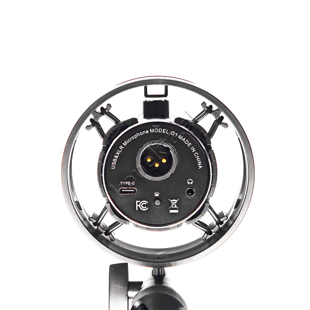 Mikrofon USB/XLR Me Krah Mbajtës Dhe Drita RGB Yanmai