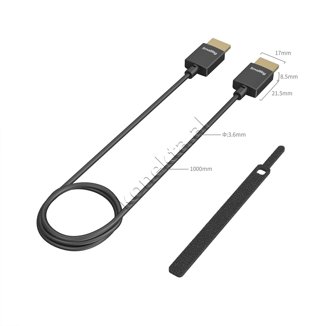 Kabell HDMI 2.0 - HDMI 2.0 4K 1m SmallRig 4794