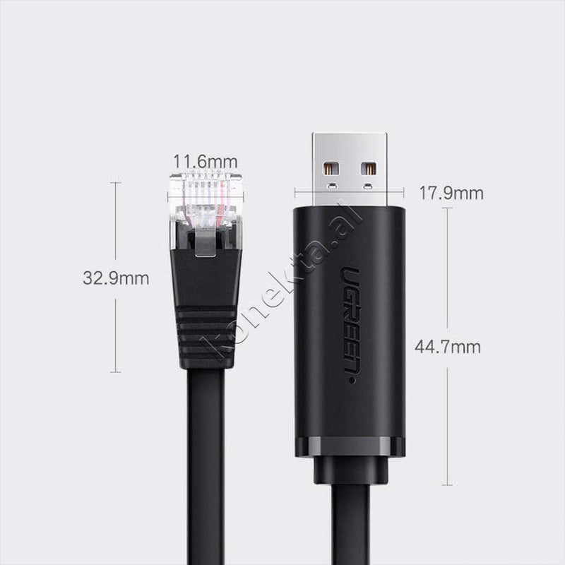 Kabell USB-A Ne RJ45 Ugreen 1.5m/3m