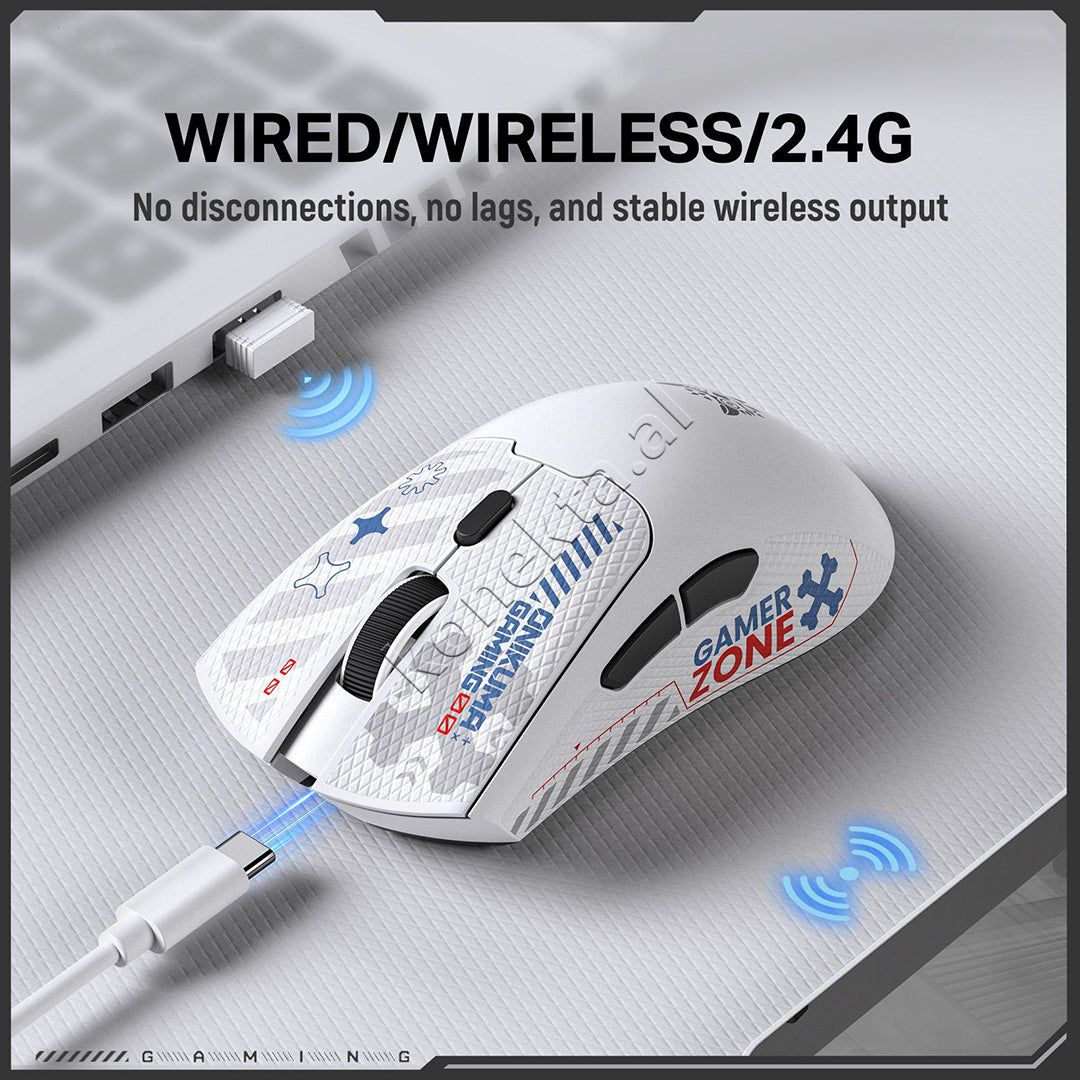 Maus Gaming Wireless Tri-Mode 12800 DPI Onikuma