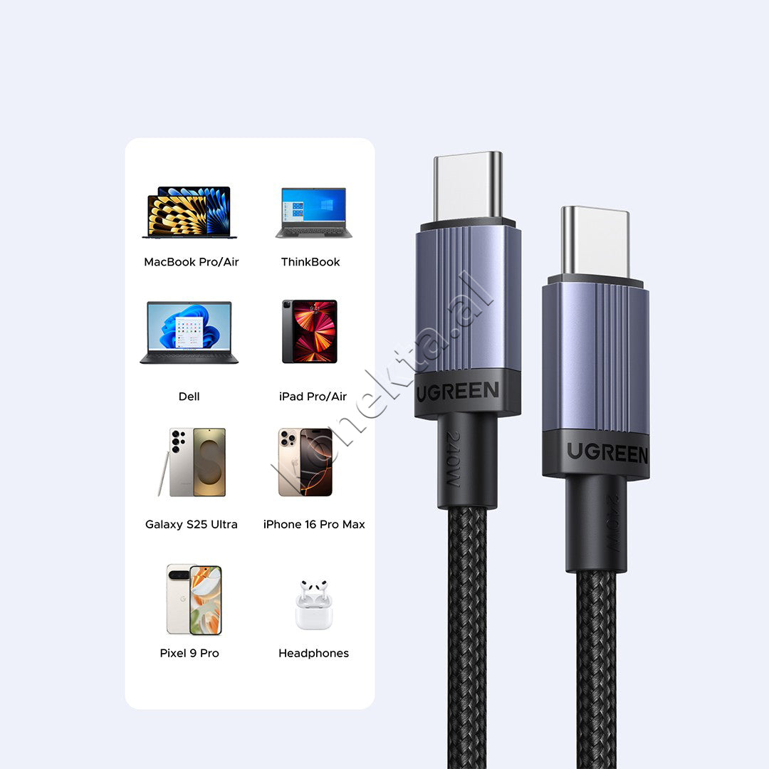 Kabell USB-C (M) Ne USB-C (M) Ugreen 240W 3m