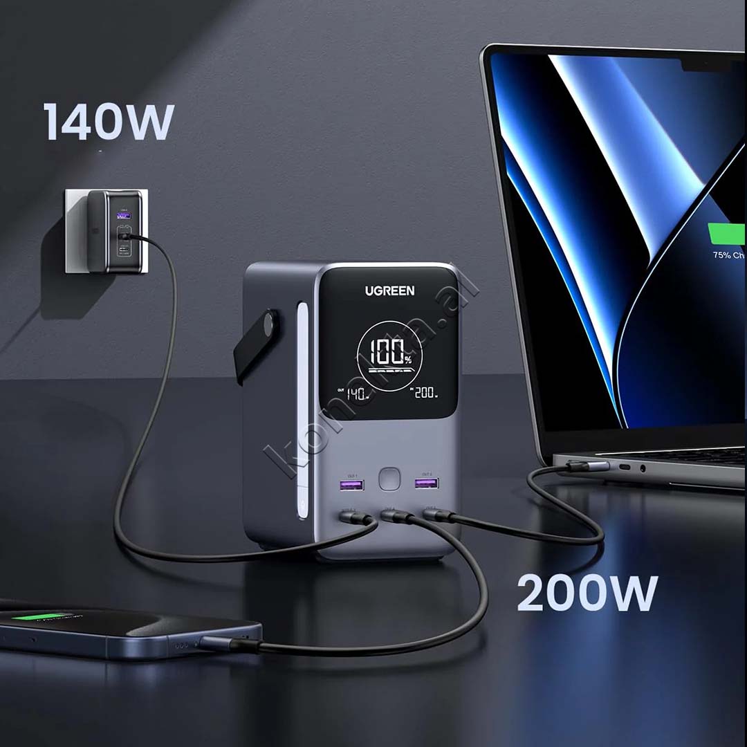 Bateri E Jashtme UGreen Nexode 48'000mAh 300W Me 5 Porta