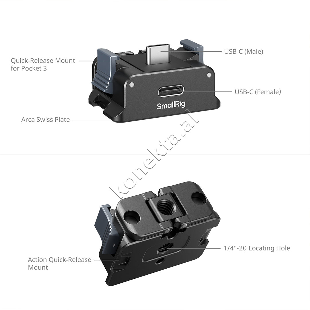 Battery Adapter Plate For DJI Osmo Pocket 3 SmallRig 5376