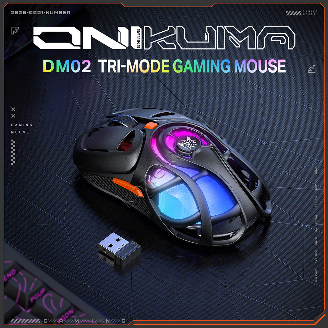Maus Gaming Wireless Tri-Mode RGB Onikuma