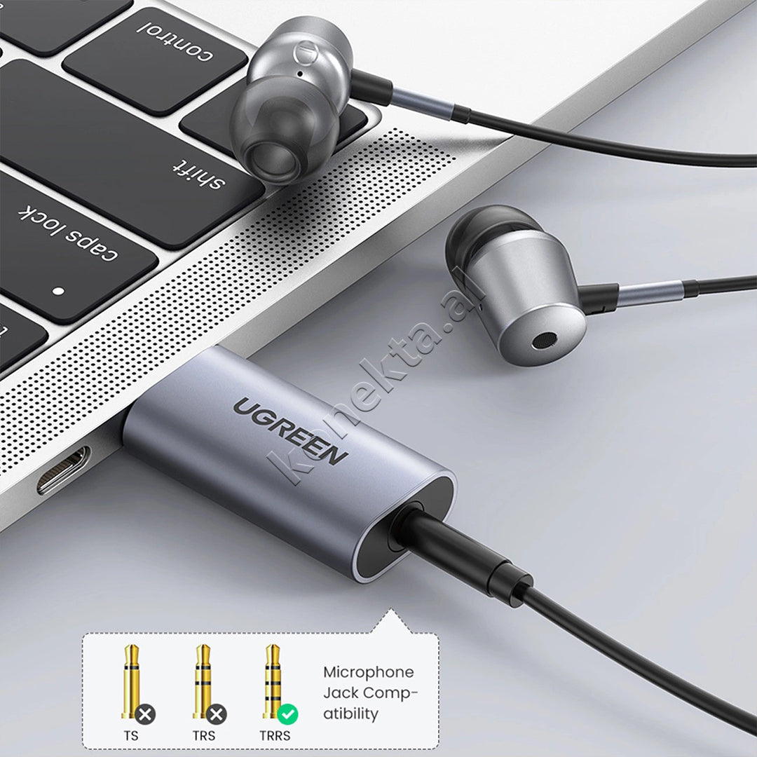 Adaptor Audio USB-A (M) Ne AUX 3.5mm (F) Ugreen