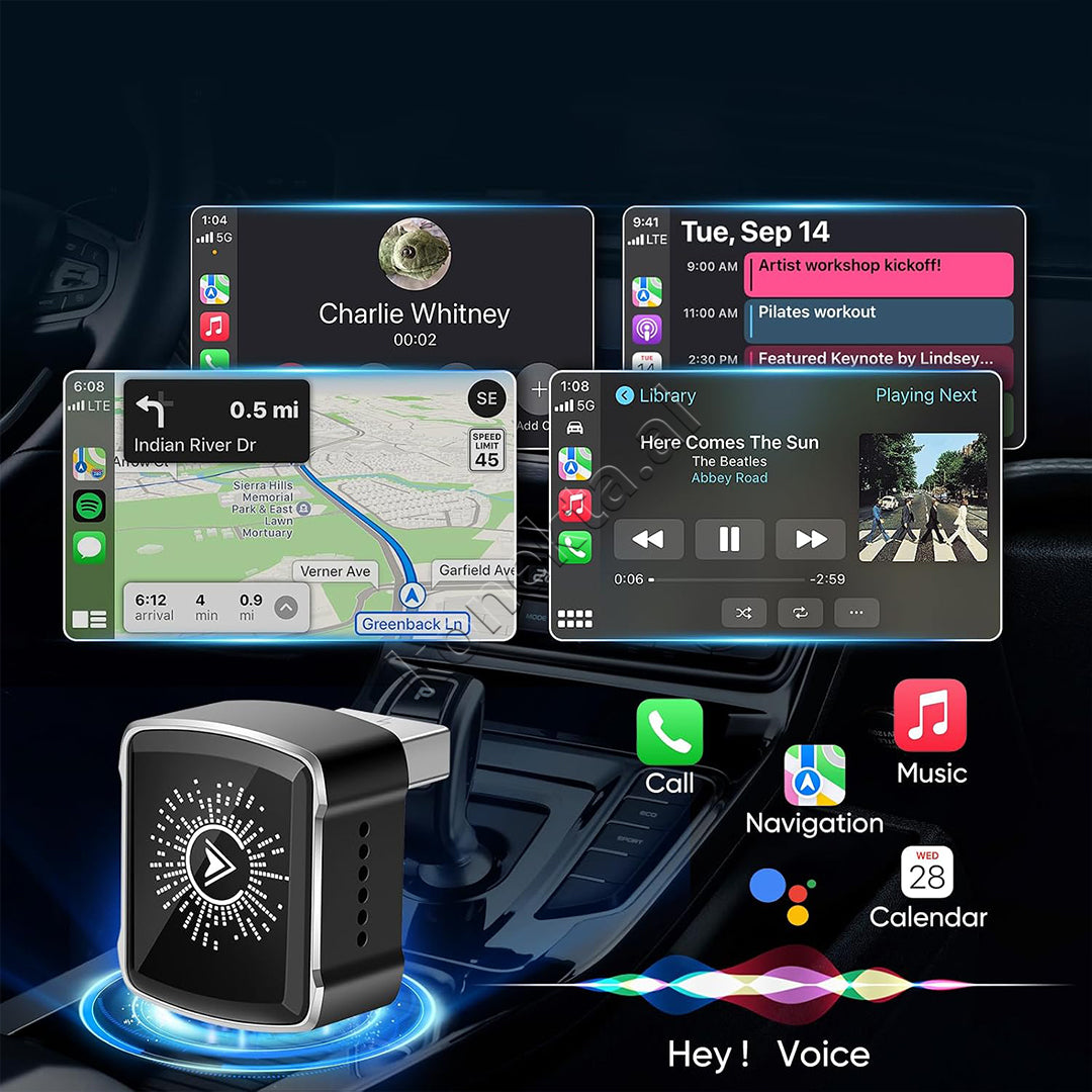 Adaptor Wireless 2 Ne 1 Per Apple CarPlay Dhe Android Auto