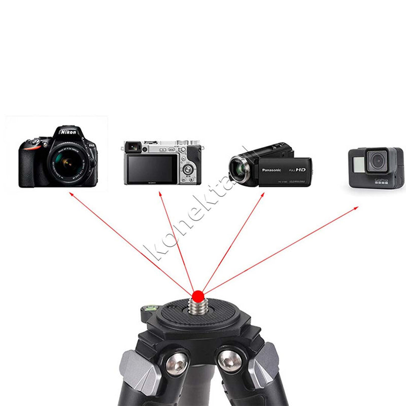 Trekembesh (Tripod) Profesional Me Fibra Karboni Dhe Vide 1/4" Per Kamera DSLR