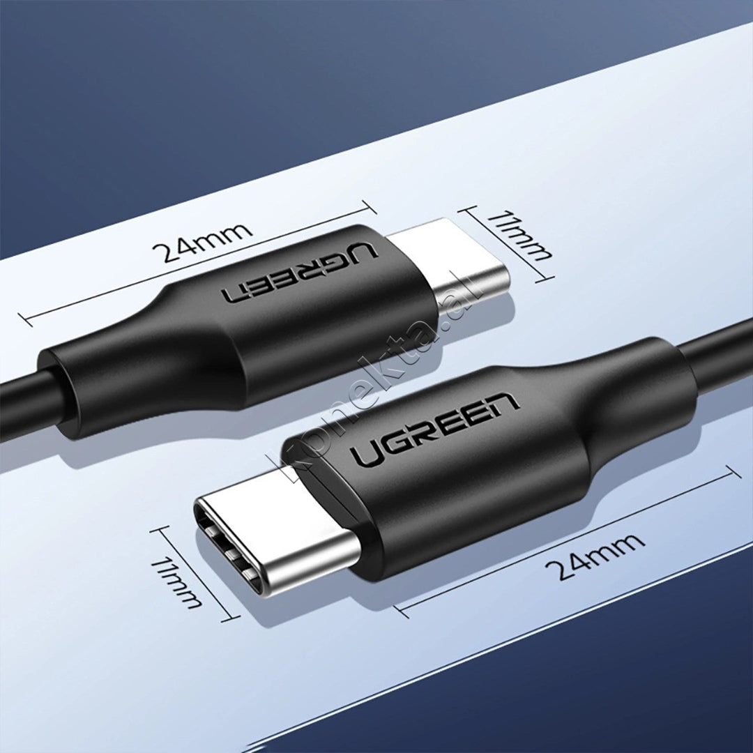 Kabell USB-C (M) Ne USB-C (M) 3A 480Mb/s 3m Ugreen