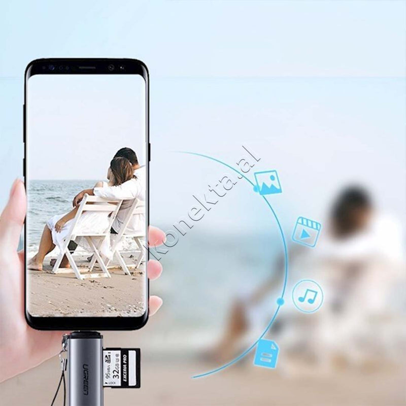 Adaptor Me Porte USB-C  Per Karte TF Dhe SD Ugreen