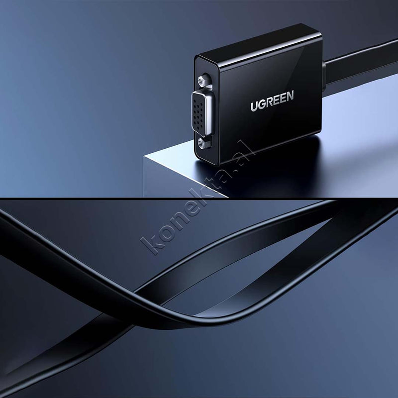 Adaptor Ugreen Nga HDMI (M) Ne VGA (F) 1080P 25cm