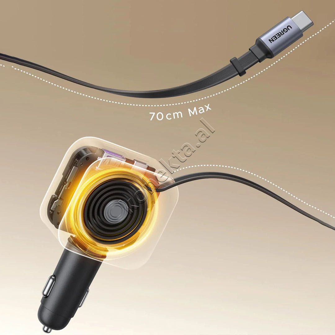 Karikues Makine Nexode 90W Me Kabell USB-C Te Integruar Ugreen
