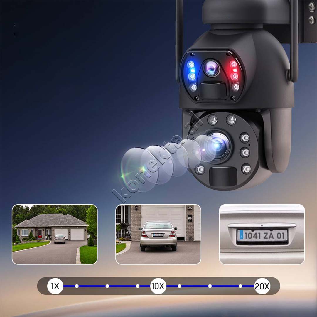 Kamera Sigurie Per Shtepi Outdoor 8MP Me Panel Solar Dhe Karte SIM
