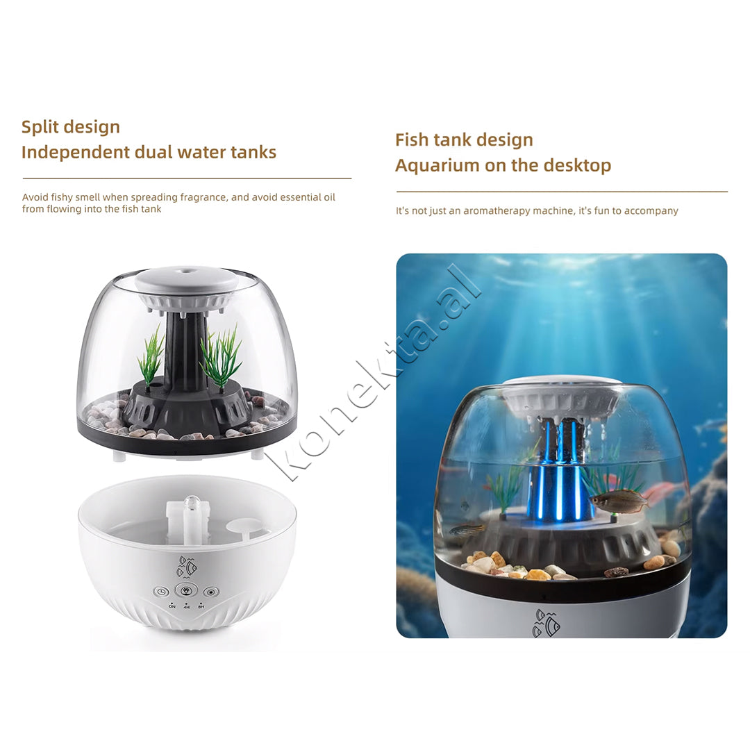 Aromatizues Me Akuarium 350ml Dhe Ndricim Led