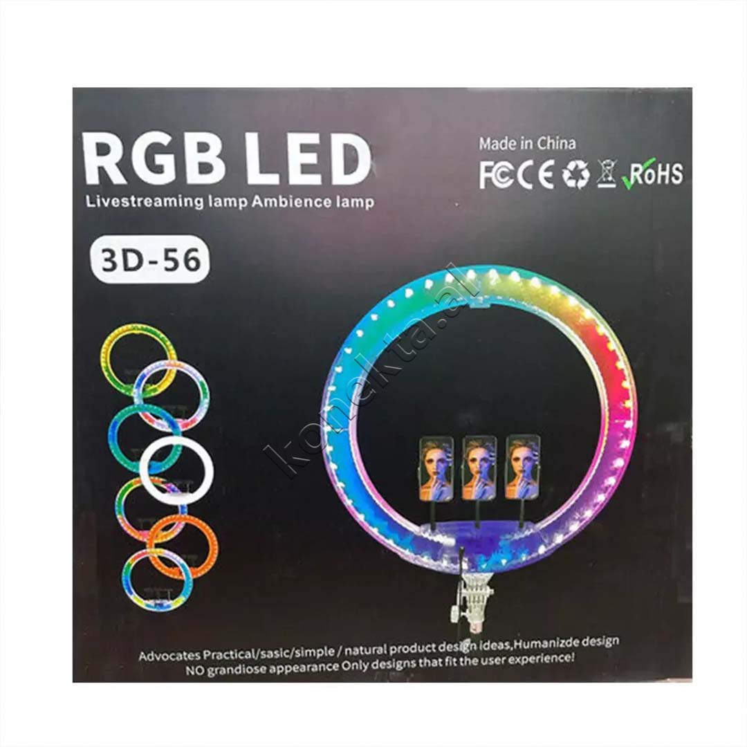 Drite Rrethore Profesionale Ring Light RGB 3D 56cm