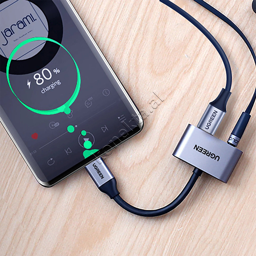 Kabell USB-C (M) Ne 3.5mm mini jack / USB-C (F) Ugreen