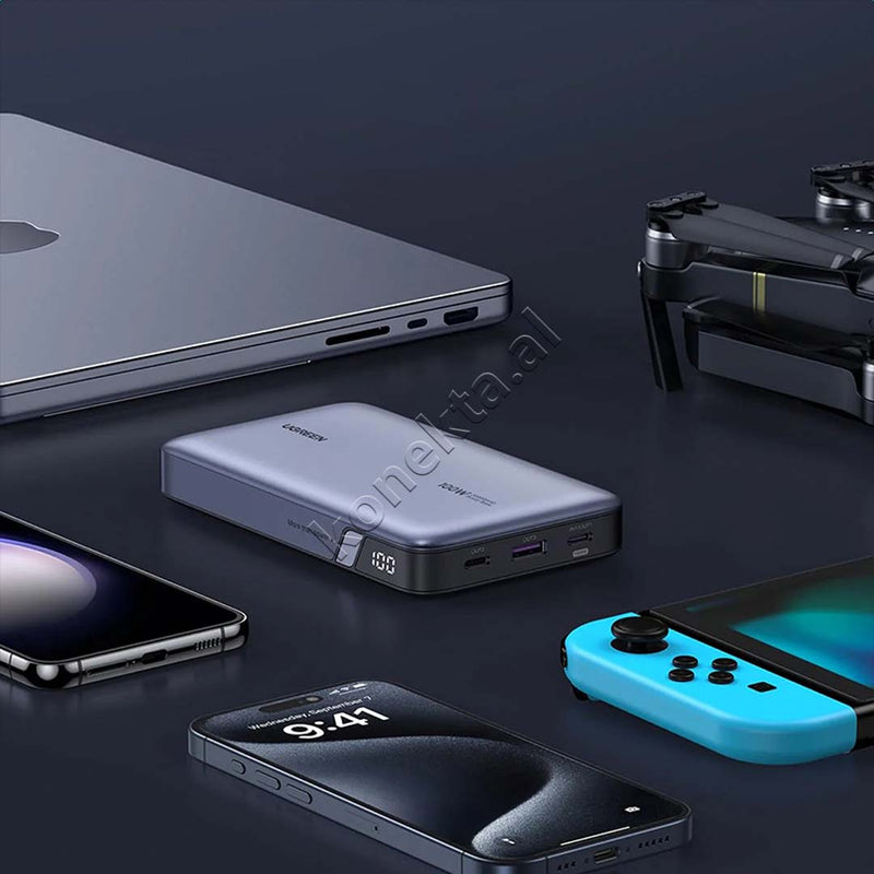 Bateri E Jashtme UGreen 20000mAh 100W Me 3 Porta