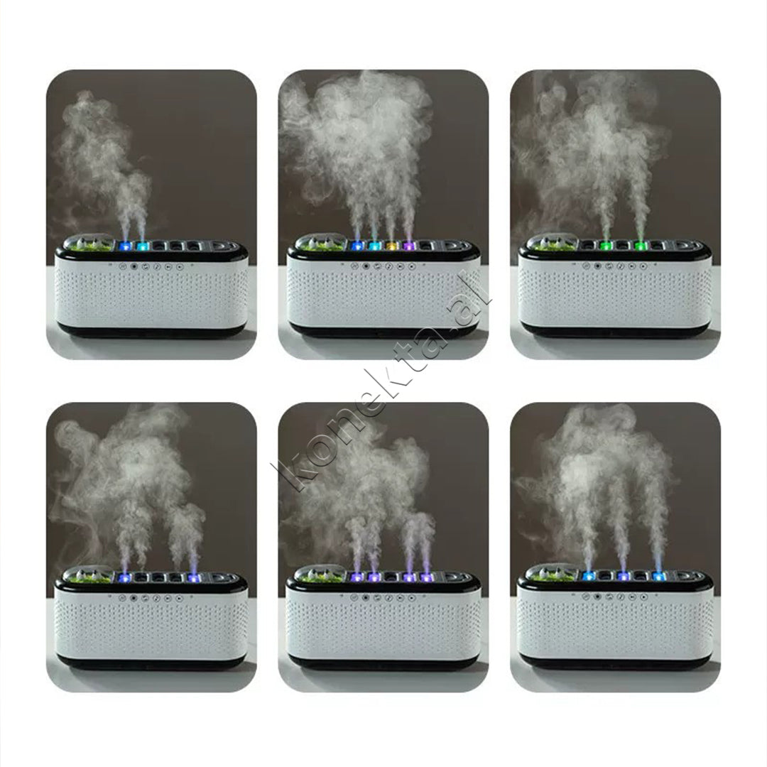 Aromatizues Me Altoparlant Bluetooth Dhe Drite Led 600ml