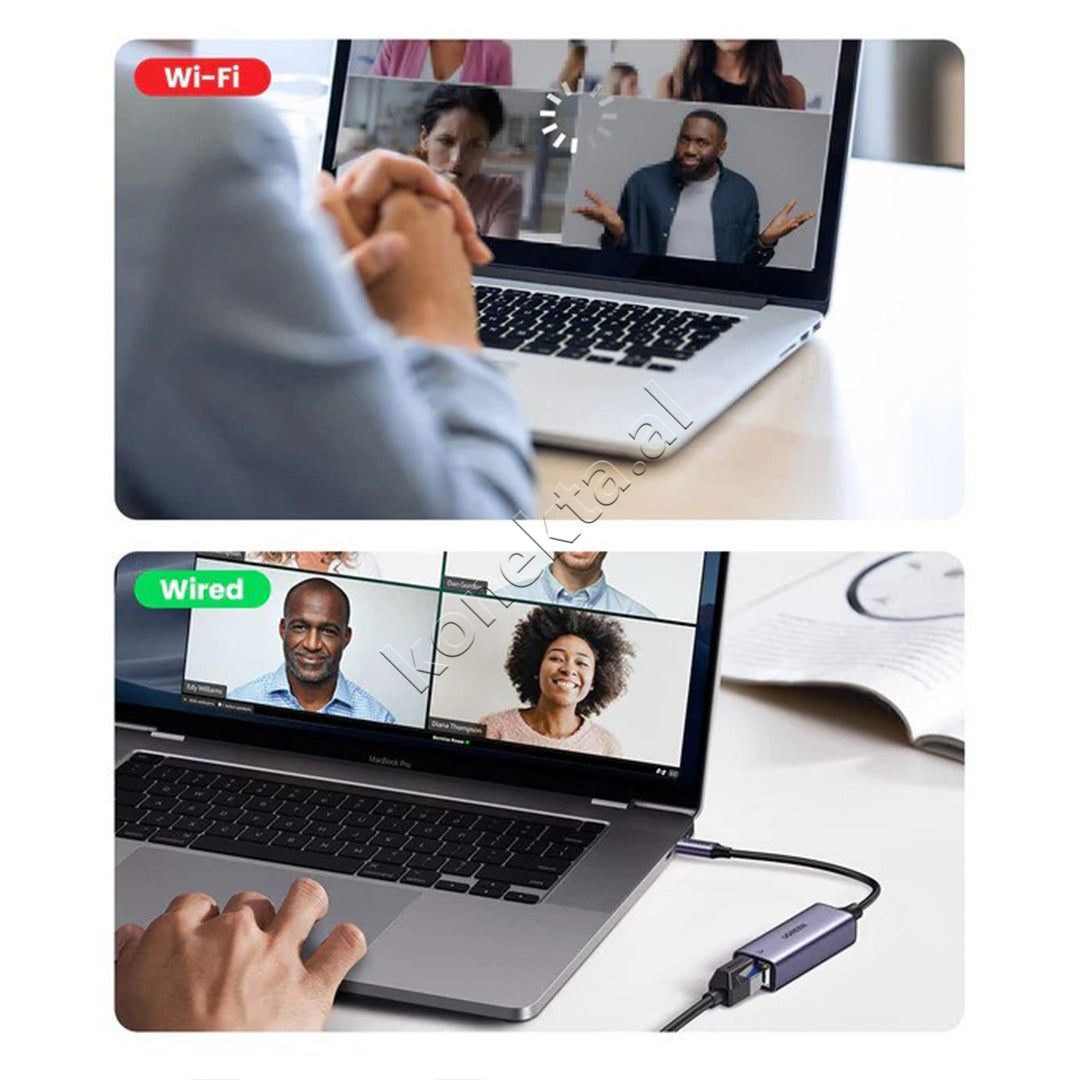 Adaptor Interneti Ugreen Nga USB-C Ne Porte Ethernet RJ45
