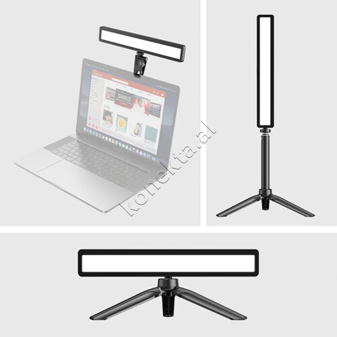 Panel Ndriçimi LED Me Tripod Dhe Kabell USB Apexel