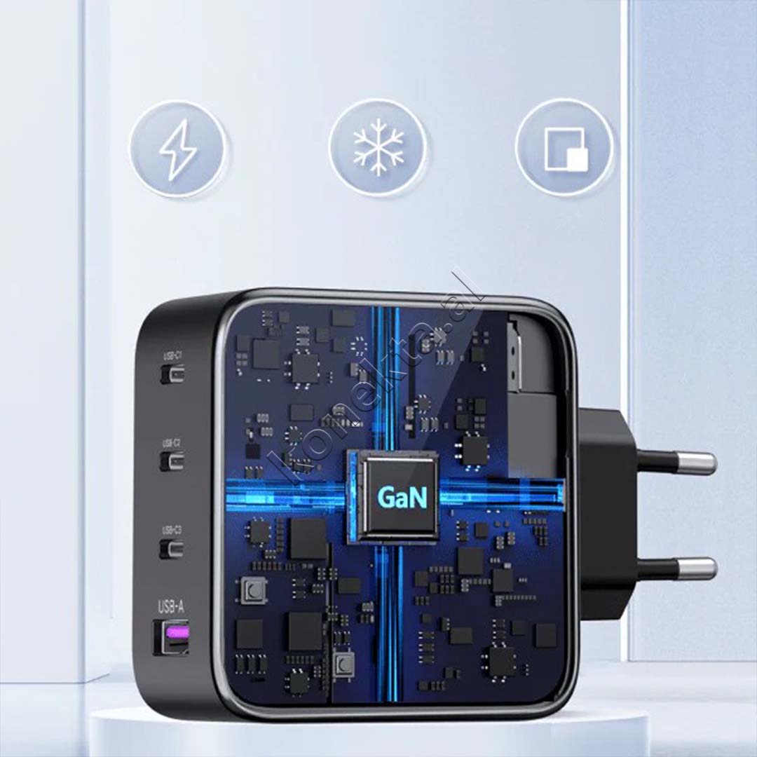 Adaptor Karikimi Nexode 100W Ugreen Me Porta 3xUSB-C & 1xUSB-A