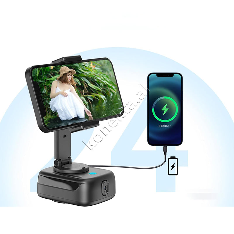Mbajtese Telefoni Me Sensor Ndjekjeje Inteligjent 360° Per Tripod