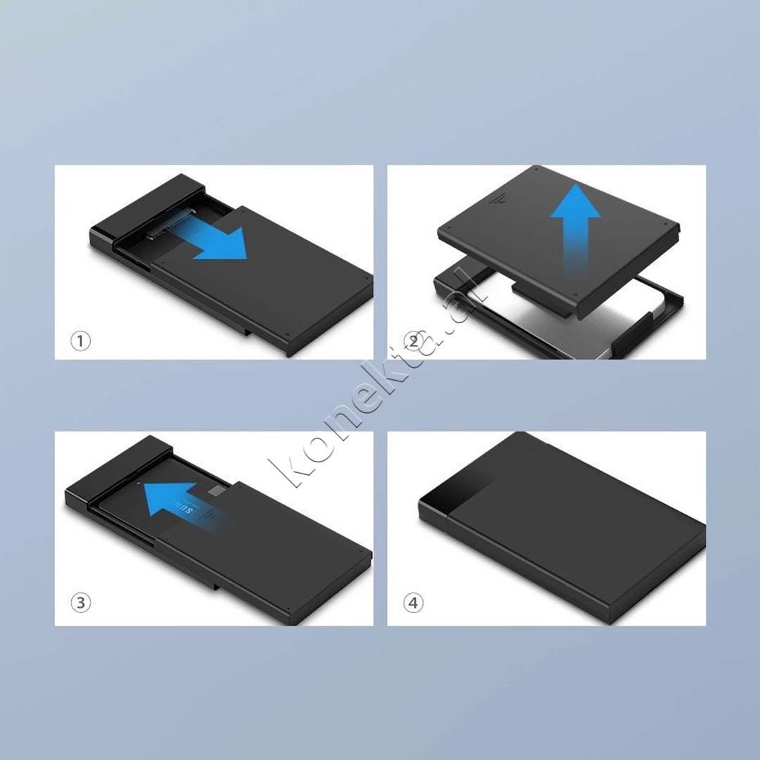 Mbajtese Dhe Lexuese Ugreen Per HDD/SSD 2.5" SATA Me USB 3.2 Gen 1